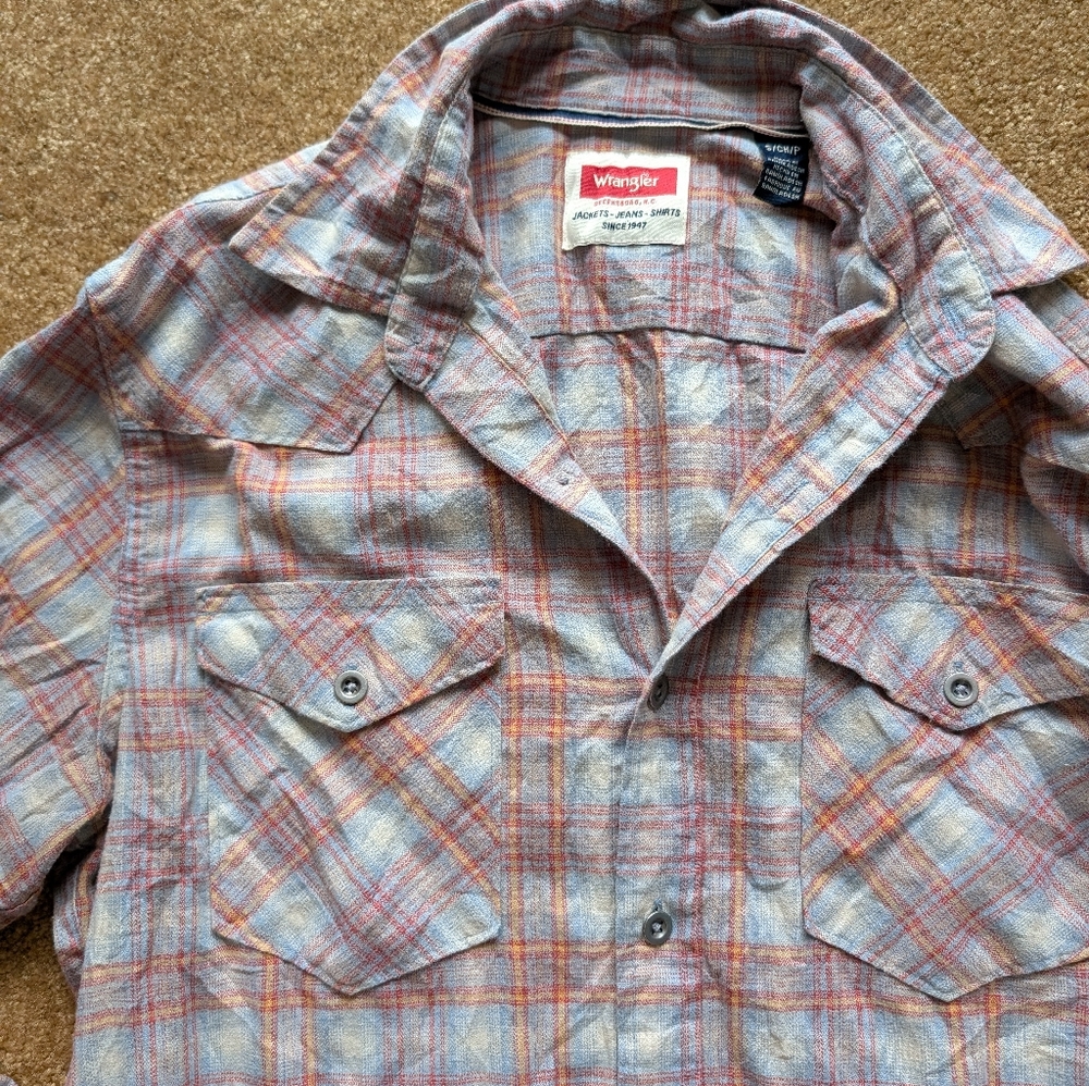 Vintage Wrangler Multicolor Plaid Shirt